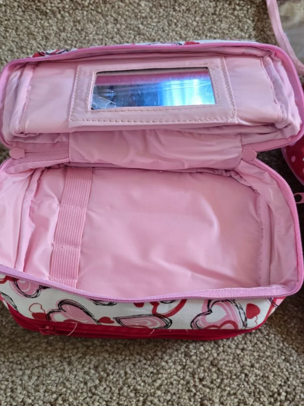 Vintage Avon Multi-Compartment Detachable 3 in 1 Travel Modular Cosmetic Bag Set